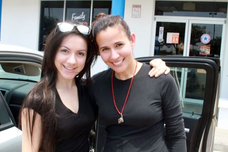 with Nina Leon, actress from 