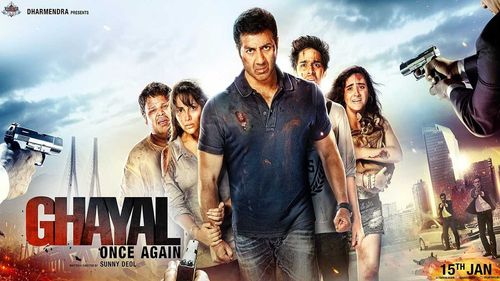 Sunny Deol, Aanchal Munjal, Shivam Patil, Rishabh Arora, and Diana Khan in Ghayal Once Again (2016)