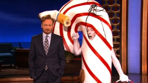 Conan O'Brien and Brian McCann in Conan (2010)
