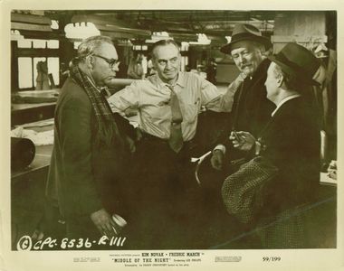 Rudy Bond, Albert Dekker, and Fredric March in Middle of the Night (1959)