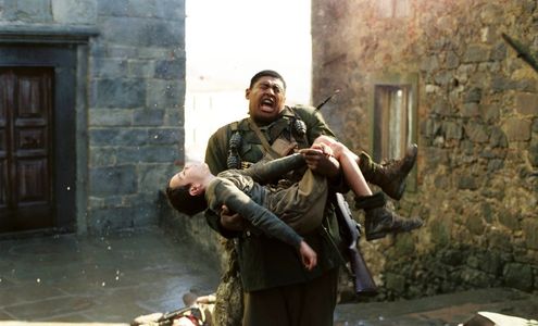 Omar Benson Miller and Matteo Sciabordi in Miracle at St. Anna (2008)