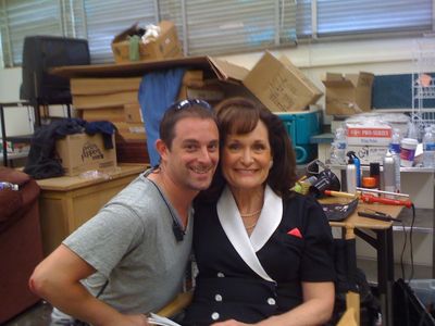 Jeremy Gordon and Beth Grant on the set of SPORK