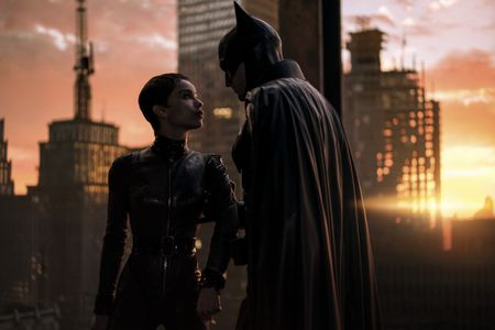 Robert Pattinson and Zoë Kravitz in The Batman (2022)