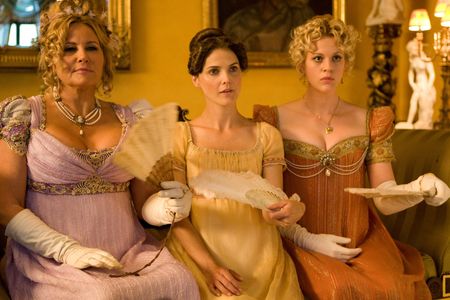 Keri Russell, Jennifer Coolidge, and Georgia King in Austenland (2013)