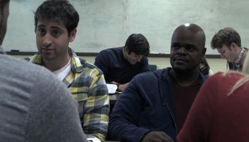 Josh Cahn (Evan) and Nick Chambers (Gary) in Syndicado's feature film Hedgehog starring Madeline Brewer and Ann Dowd