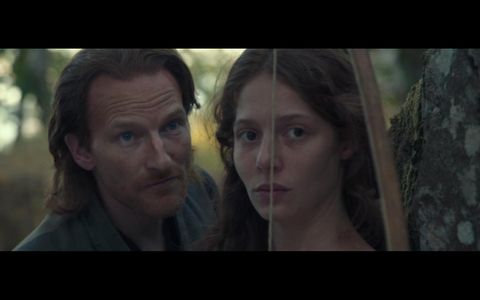 Still of Maximilian Dirr and Jenna Thiam in Capri Revolution