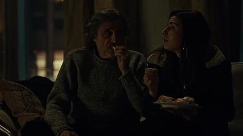Ian McShane and Ashley Reyes