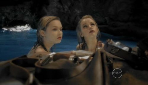 Taryn Marler as 1950's mermaid, Julia, in H2O: Just Add Water, Series 2