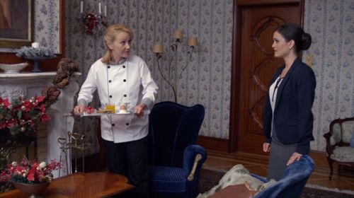 Danica McKellar and Emma Burdon-Sutton in Crown for Christmas (2015)
