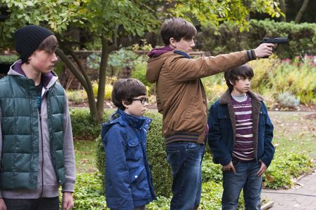 Nicholas Bode with cast in Hannibal