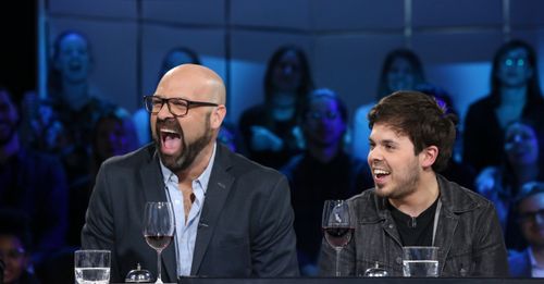 Ricardo Trogi and Jean-Carl Boucher in Tout le monde en parle (2004)