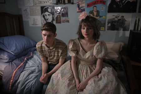 Fionn O'Shea and Lola Petticrew in Dating Amber (2020)