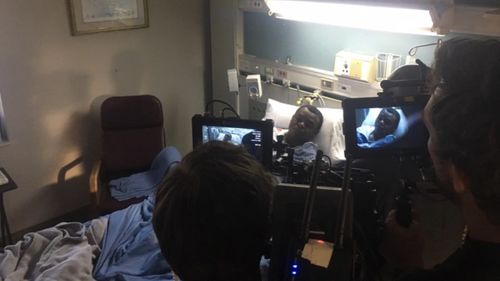 King D’Tour behind the scenes on set of #Murder