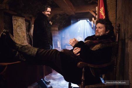 Michael Patric and Allan Hawco in Frontier