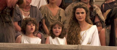 Keri Russell, Jonathan Morgan Heit, and Laura Ann Kesling in Bedtime Stories (2008)