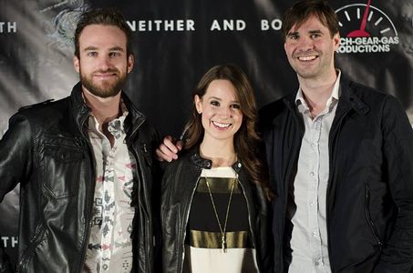 With Hannah Marie Hines (middle) and Terence Leclere (right) at Neither and Both premiere.