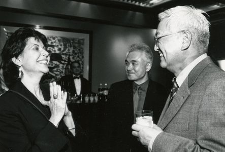 Lucille Carra and director Masahiro Shinoda at Japan Society, NY
