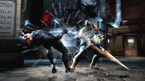 J.G. Hertzler and Troy Baker in Injustice: Gods Among Us (2013)