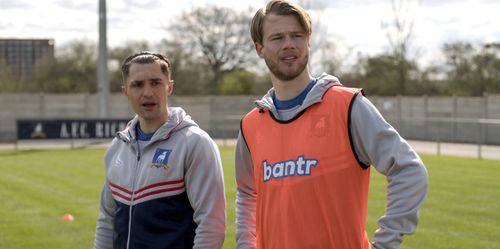 Phil Dunster and David Elsendoorn in Ted Lasso (2020)