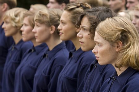 Julie Engelbrecht, Karoline Herfurth, Sebastian Urzendowsky, and Klara Manzel in Berlin '36 (2009)