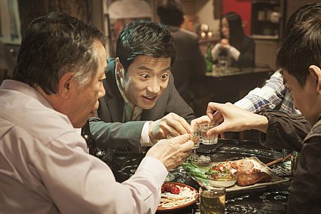 Myung-Min Kim and Byun Hee-Bong in The Spies (2012)
