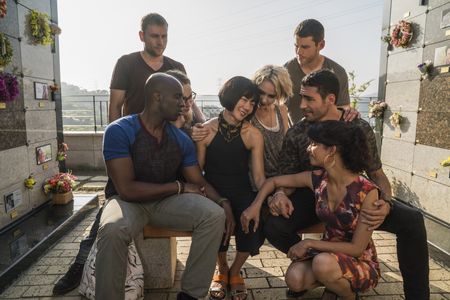 Bae Doona, Max Riemelt, Brian J. Smith, Miguel Ángel Silvestre, Tuppence Middleton, Tina Desai, Jamie Clayton, and Toby 