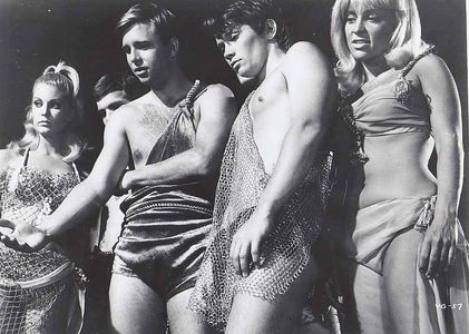 Beau Bridges, Joy Harmon, Robert Random, and Tisha Sterling in Village of the Giants (1965)
