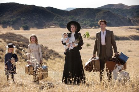 Colin Farrell, Ruth Wilson, Annie Rose Buckley, and Lily Bigham in Saving Mr. Banks (2013)