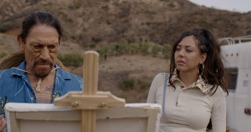 Danny Trejo and Chelsea Javier