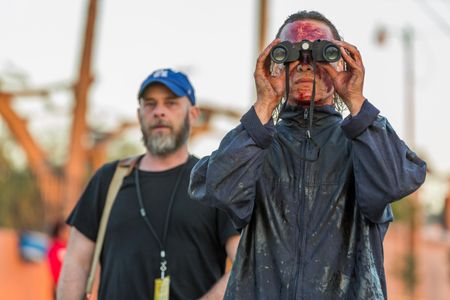 Frank Dillane and Dave Erickson in Fear the Walking Dead (2015)