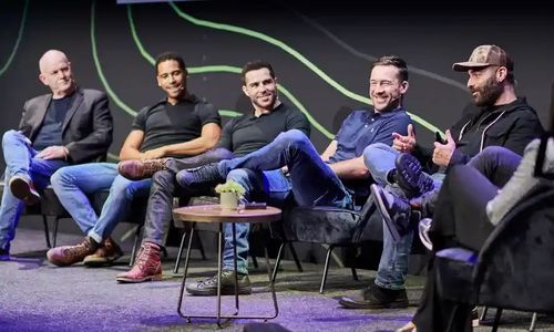 Modern Warfare II Launch, Amsterdam: Actors Glenn Morshower, Elliot Knight, Neil Ellice and Barry Sloane in discussion w