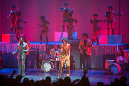 Chadwick Boseman, Nelsan Ellis, and Just N. Time in Get on Up (2014)