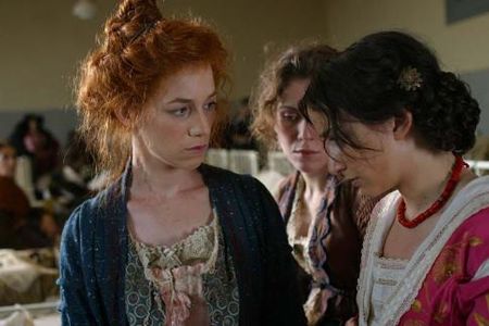 Charlotte Gainsbourg, Federica De Cola, and Isabella Ragonese in Golden Door (2006)