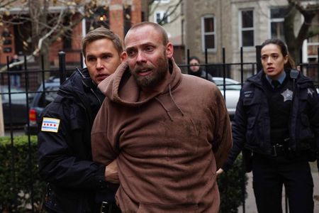 Brian Geraghty, Matt Hawkins, and Marina Squerciati in Chicago Fire (2012)