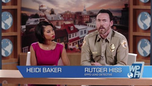 Kevin Durand and Angel Parker in Trial & Error (2017)