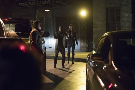 Kristen Gutoskie, Zach Roerig, and Demetrius Bridges in The Vampire Diaries (2009)