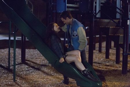 Katherine Langford and Brandon Flynn in 13 Reasons Why (2017)