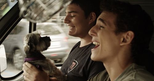 Antonio Bachiller and Miguel Herrán in Nothing in Return (2015)