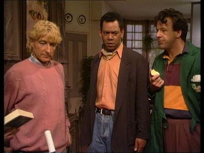 Wim T. Schippers, Maarten Wansink, and Theo Fransz in We zijn weer thuis: Water in wijn (1991)