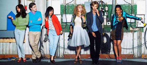 Freema Agyeman, Austin Butler, and Brendan Dooling in The Carrie Diaries (2013)