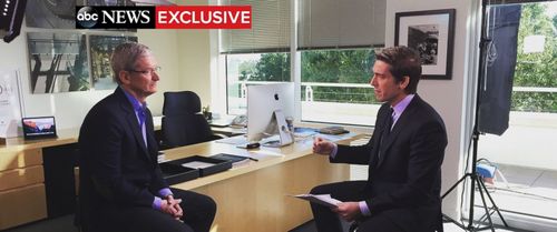 David Muir and Tim Cook in ABC World News Tonight with David Muir (1953)