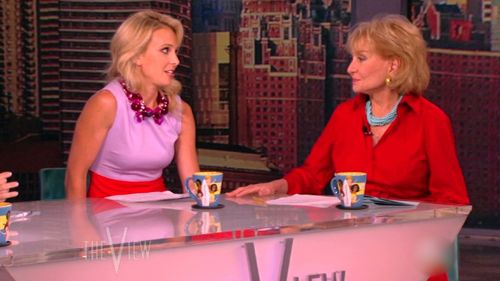 Elisabeth Hasselbeck and Barbara Walters in Conan (2010)