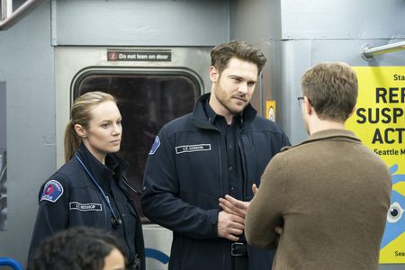 Daryn Okada, Michael Welch, Danielle Savre, and Grey Damon in Station 19 (2018)