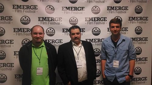 Sean Murray, Joe Murphy and Jason Michael Brescia at the Emerge Film Festival in Lewiston Maine, 2014.