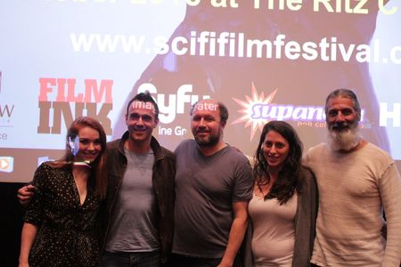 Actors from Science Fiction Volume 1: The Osiris Child, Paul Winchester, Harry Pavlidas & producer Sidonie Abbene, Dov K