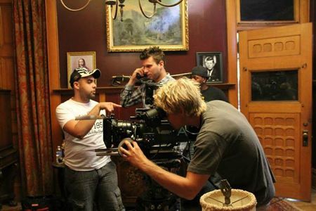 On the set of 