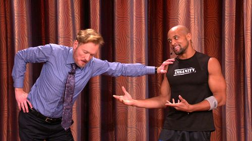 Conan O'Brien and Shaun T. in Conan (2010)