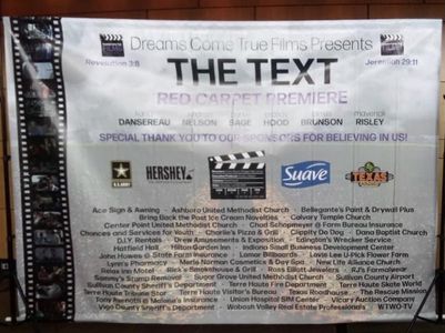 Red Carpet backdrop for “The Text”