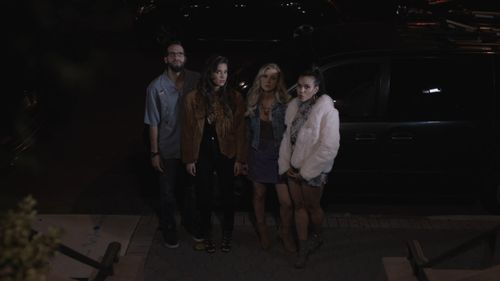 Chris Casiero, Kimberley Aria Peterson, Becky Boggs, and Lauren Kay Levy in Damage Control (2019)