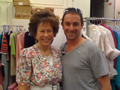 Jeremy Gordon & Yeardley Smith on the set of SPORK.